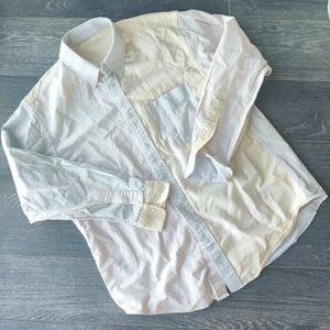 Colour block stripe shirt